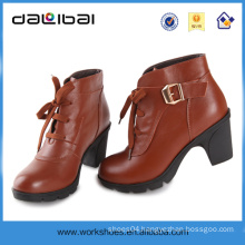 Ladies leather shoes made in brazil slip resistant women's leather half boots women sex rubber boots